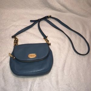 Blue leather Michael Kors Crossbody